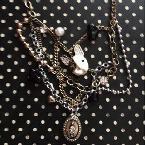 Betsey Johnson French Bulldog Boston necklace